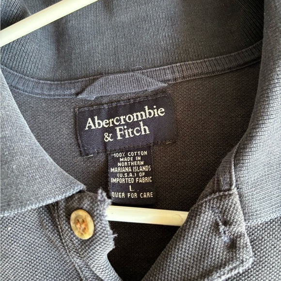 abercrombie and fitch men's button shirt medium Blue Collared NWOT Preppy - Picture 7 of 10